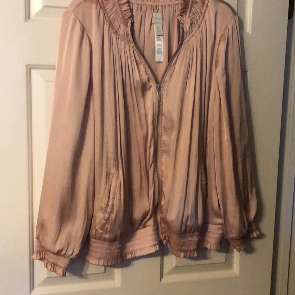 Soft peach colored jacket